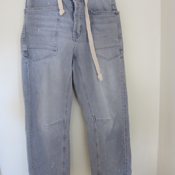 We The Free Denim - Free People Low Slung Barrel Pull on Jeans in Little Darlin